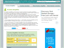 Tablet Screenshot of fractionsimplifier.com